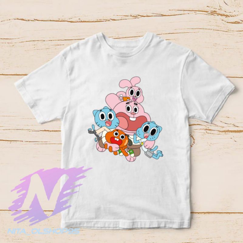 baju kaos anak the amazing world of gumball