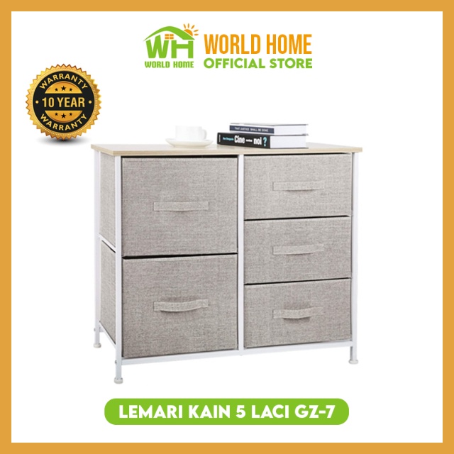 Lemari 2 Susun 5 Laci Lemari Linen Serbaguna Lemari Linen Minimalis GZ-7 Goshop88