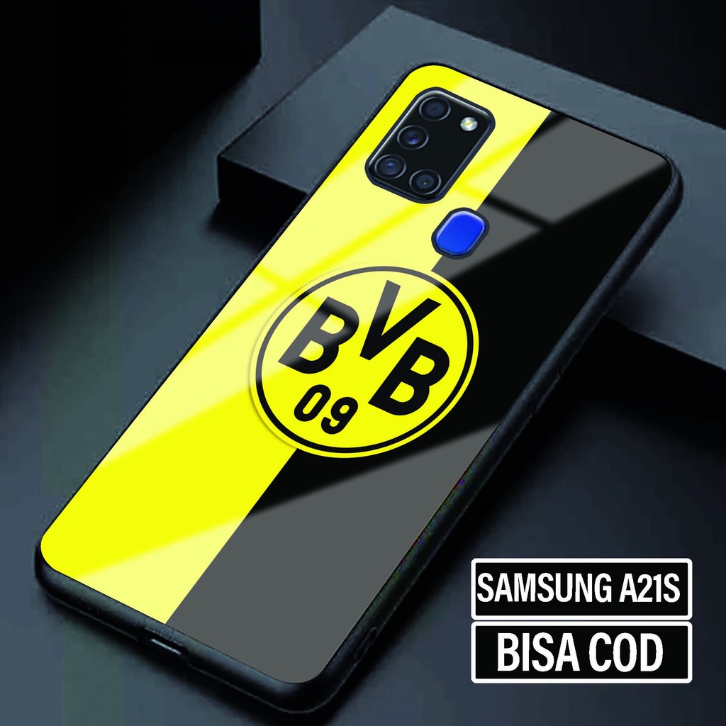 Case Glossy Samsung A21S - Softcase Samsung A21S - Fashion Case Motif [ Bola 1 ] - Kesing Samsung A2