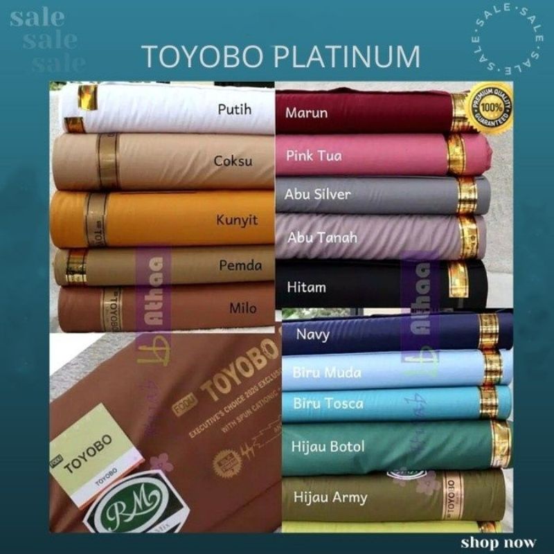 Promo 12.12 Sale Kain katun toyobo. Bahan katun toyobo. Katun toyobo premium. Bahan toyobo meteran. 