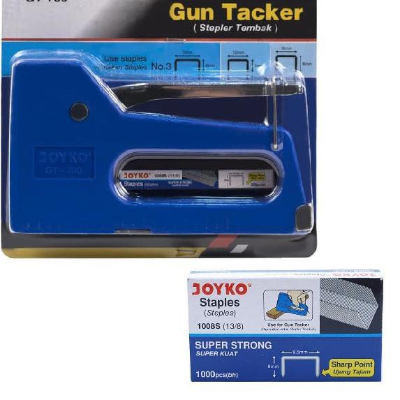 

(eij-770) Staples Tembak Sofa - Stapler tembak Joyko GT-700 ( Gun tacker ) Free isi 1 box 13/8 ^^