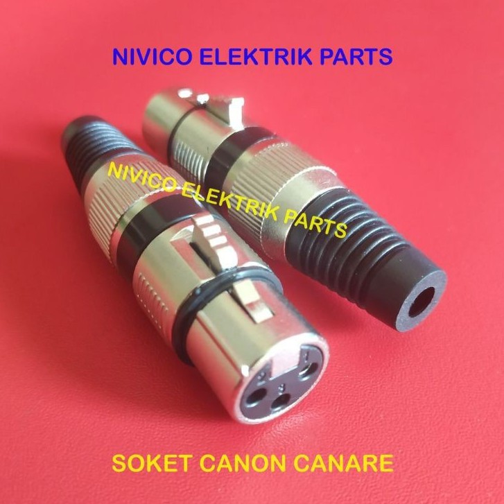JACK MIC SOKET CANON / SOKET CANON CANARE / SOKET CANON XLR