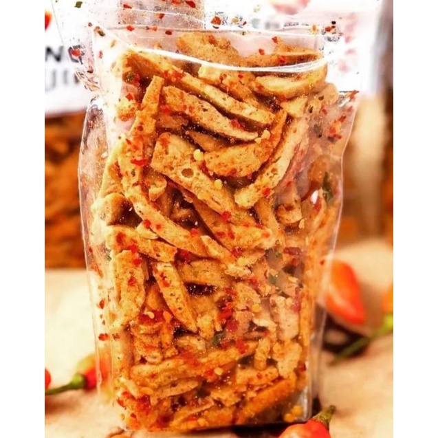 

basreng pedas gurih xtra daun jeruk bumbu sangat pedas basah paket 50 gram harga riseller