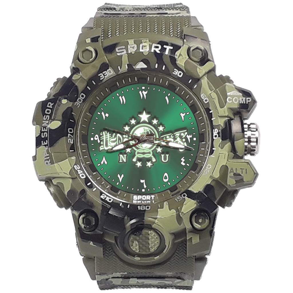 {Istimewa} Jam Tangan NAHDLATUL ULAMA Hijau Army Water Resistant