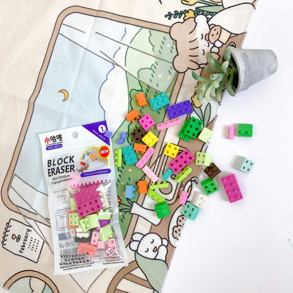 

KARET PENGHAPUS SETIP LEGO PUZZLE BISA DI SUSUN PASANG! WARNA WARNI ! ALAT TULIS SEKOLAH TERMURAH !