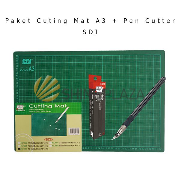 

Eksklusif Paket Cutting Mat A3 - Pen Cutter SDI Limited