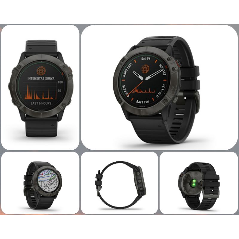 Jam Tangan Pria Smart Watch Garmin Fenix 6X Pro Solar Original Garansi Resmi TAM 2 Tahun