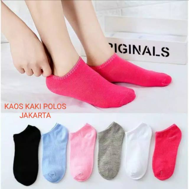 Kaos Kaki Motif dan Polos Angkle Semata Kaki Murah