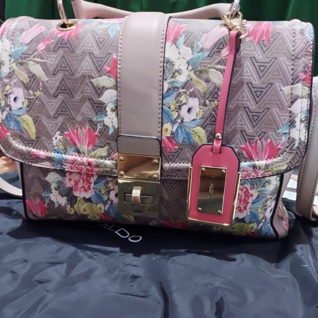 Tas selempang aldo motif bunga ori