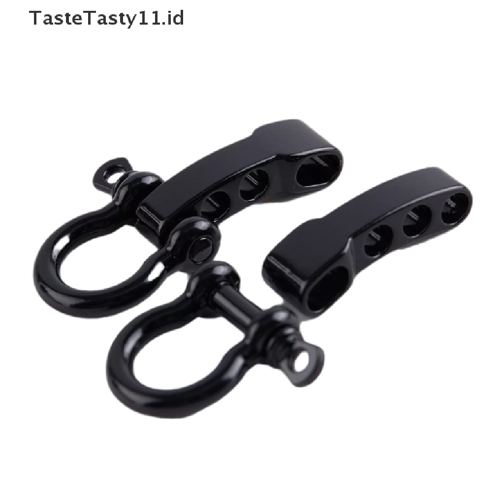 【TasteTasty】 2pcs Adjustable O Shape Shackle Outdoor Survival Rope Paracord Bracelet Buckle .