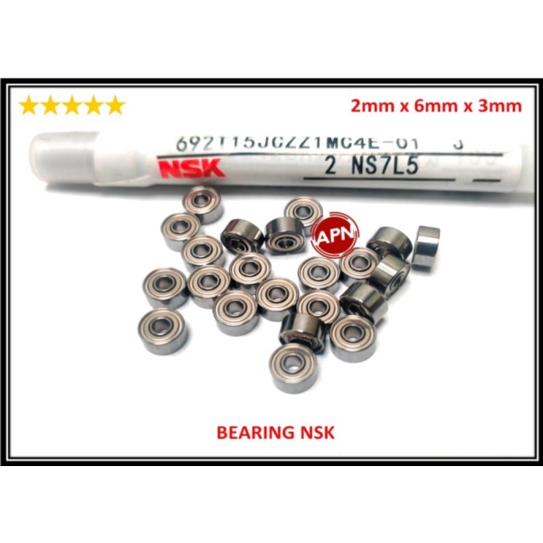 Jual bearing nsk id 2mm od 6mm  bearing tamiya 2x6 Murah