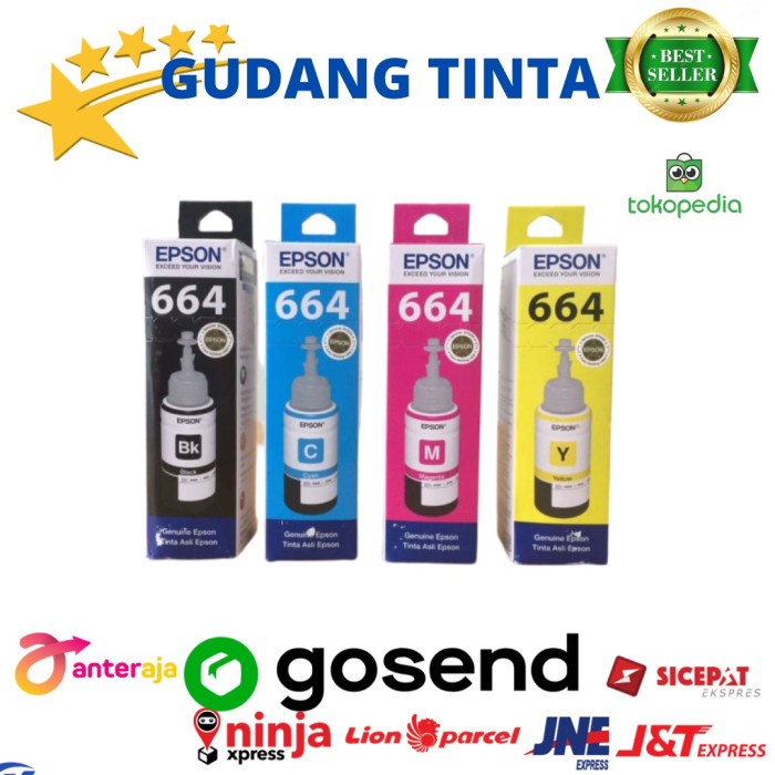 

Menakjubkan Tinta T664 Satu Set Empat Warna Terbatas