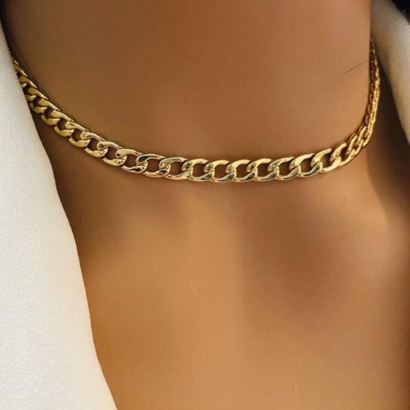 [ANTI KARAT] ARTEMIS NECKLACE / kalung choker titanium rantai cuban link