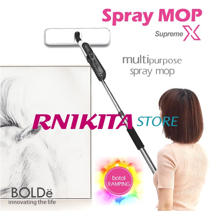 BOLDe SPRAY MOP SUPREME X 1 KAIN - Alat Pel Cara Kering