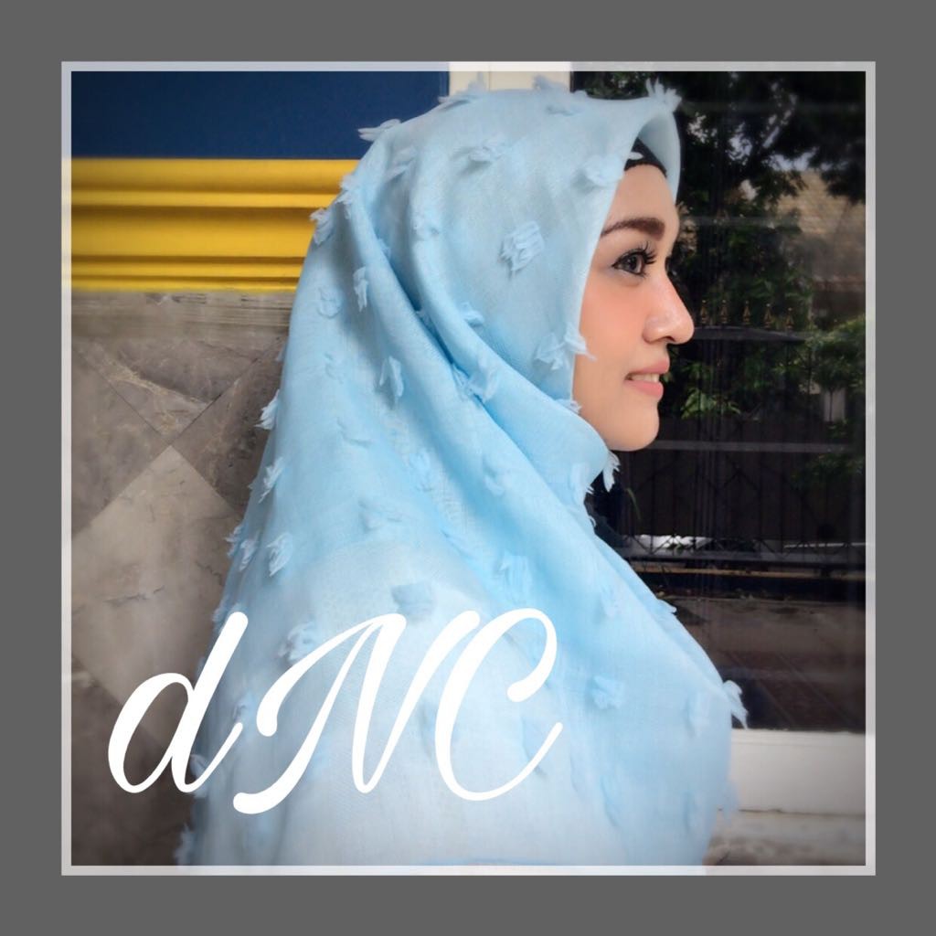 PROMO JILBAB RUBIAH Square Sky Blue
