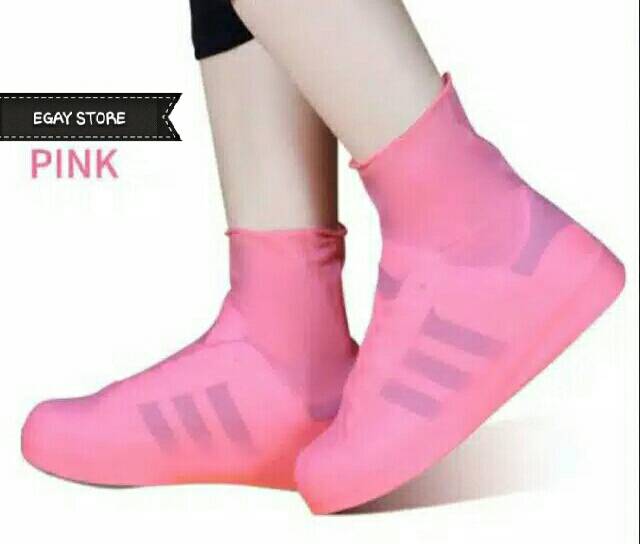 Cover Shoes Pelindung Sepatu Jas Pelapis Sepatu Karet Elastis Anti Air Hujan Waterproof Pria Wanita