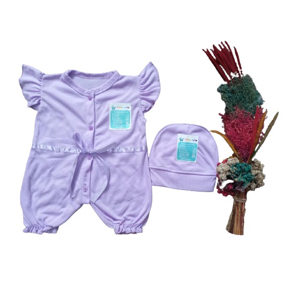 Jumper /romper bayi perempuan set Topi SNI 1set Promo 8.8