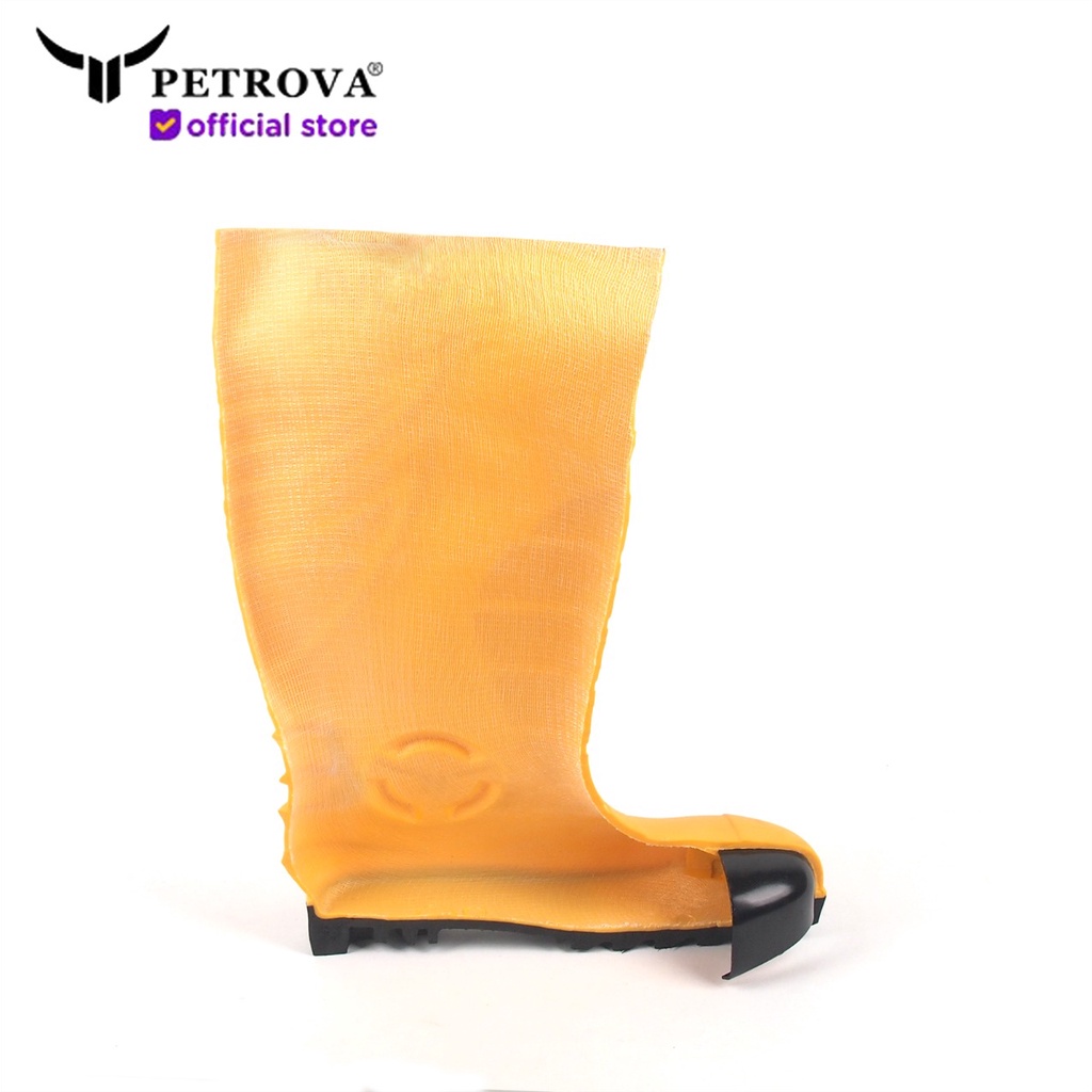 Petrova - Sepatu Boots Ultimate Yellow Size 42 - PVC Steel Toe Cap Anti Static