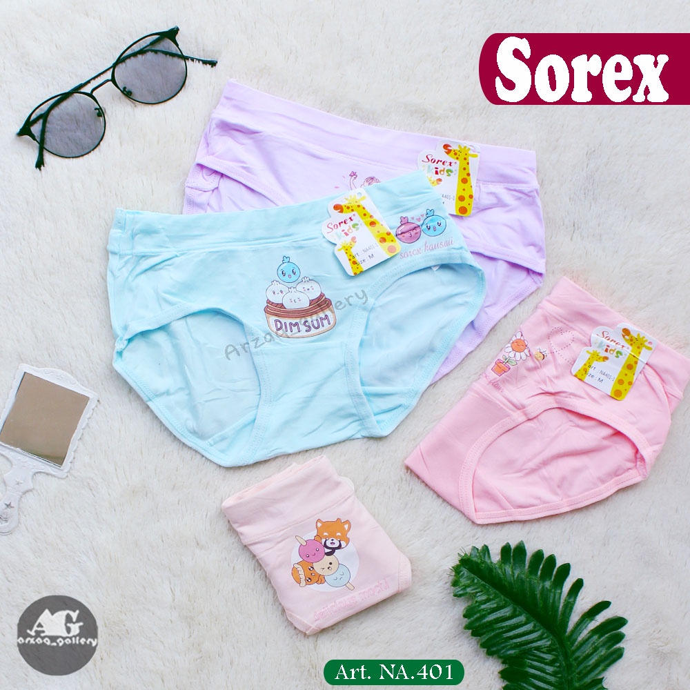 3pc --  SOREX KIDS CD Celana Dalam Anak Segitiga Super Soft NA403 | Celana Dalam Anak | Cd