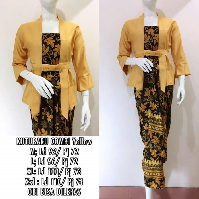 SETELAN KEBAYA WANITA ELNIRA / COMBI PAYA GOLD DAN WARNA LAIN