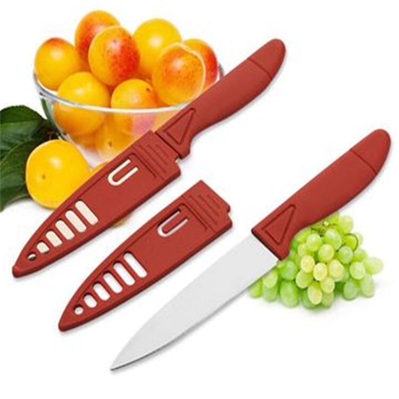 (FO) Pisau buah stainless sarung multifungsi//pisau dapur knife//alat kupas mini ptong sayur