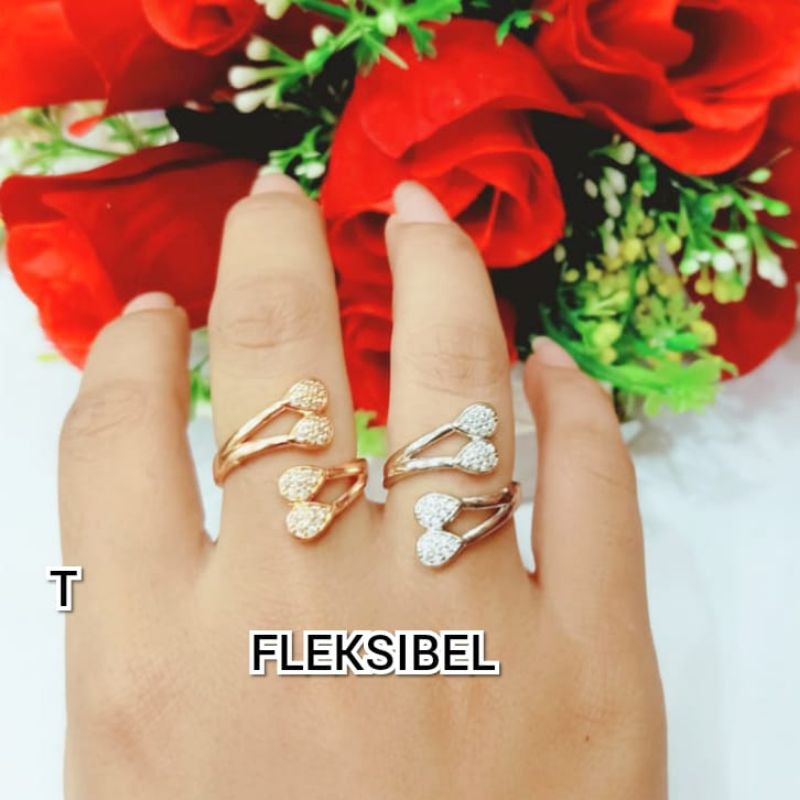 CINCIN XUPING WANITA MOTIF PERMATA MEWAH ELEGAN