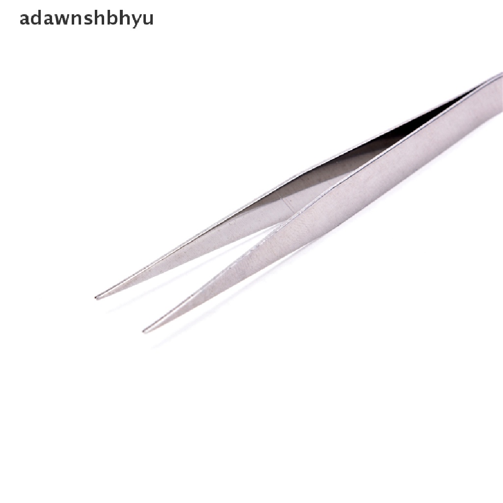 [adawnshbhyu] 2pcs Pinset Siku Lurus Stainless Steel Patchwork Hook Pick-up Alat Makeup