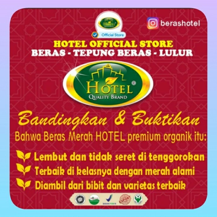 

540ffiepp Beras Merah Premium Hotel Organik 2 Kg 244Q40112