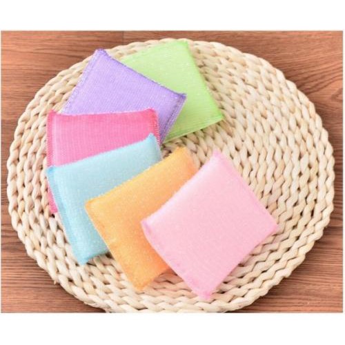 Vinztstore - Spons Cuci Piring Warna Warni Sponge Super Magic Serbaguna Bentuk Kotak