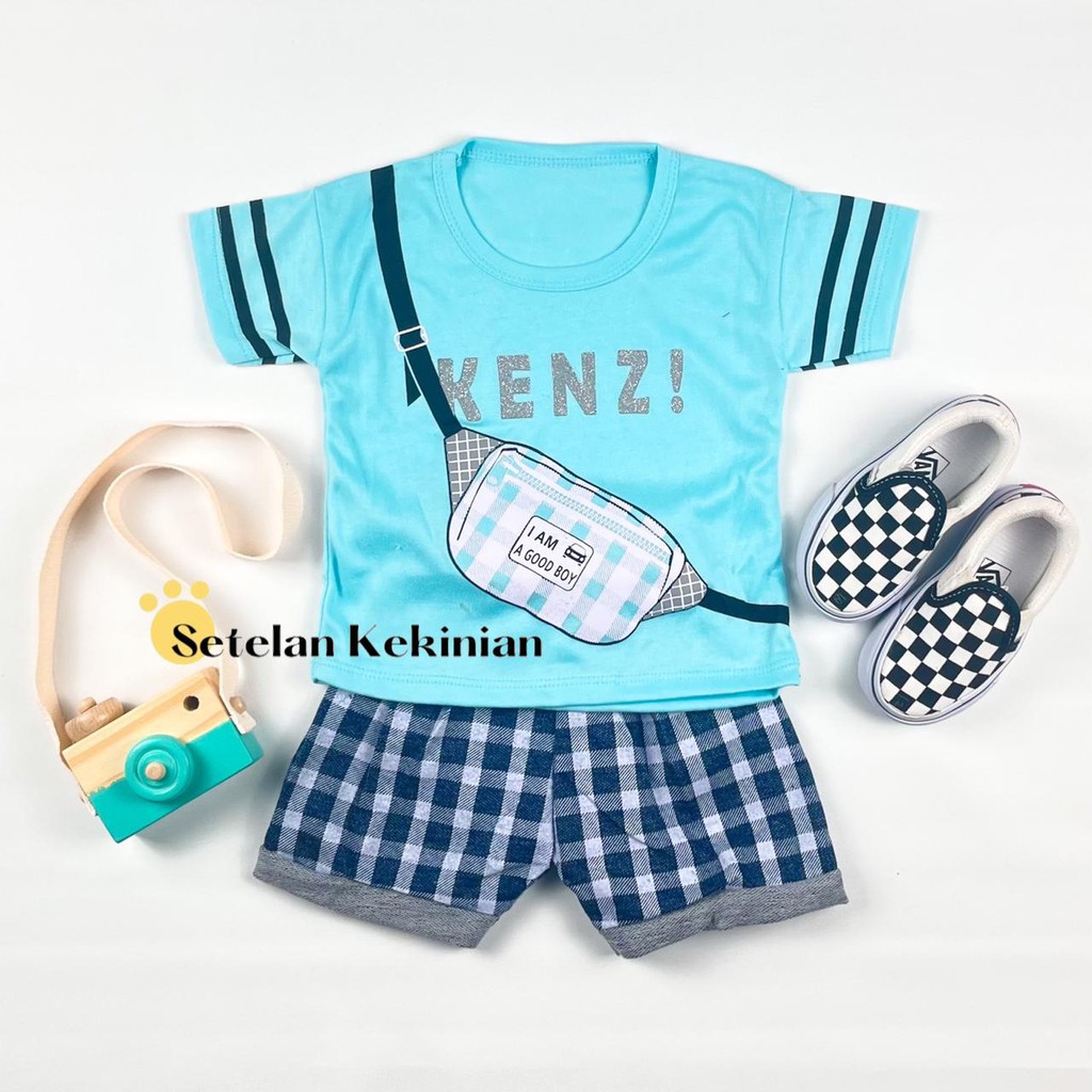 [SK] Setelan Baby Cowok 6-12bulan Baju Bayi Laki Laki Kasual Tas Set Baby Boy 1thn Keren Trendy COD