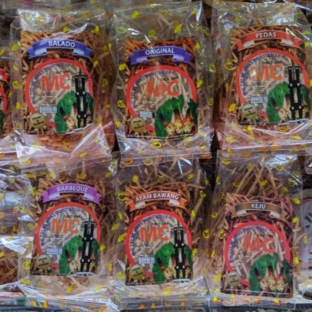 

SNACK MIE TALAS / MINI STIK / MINI STICK MC UK. BESAR KHAS PONTIANAK (TERSEDIA 6 RASA) ENAK & GURIH