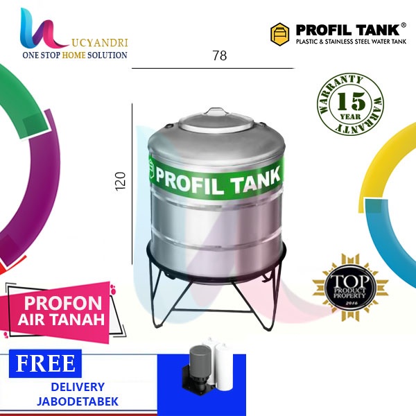 Tangki Air Stainless Profil Tank PS 380 PROFON