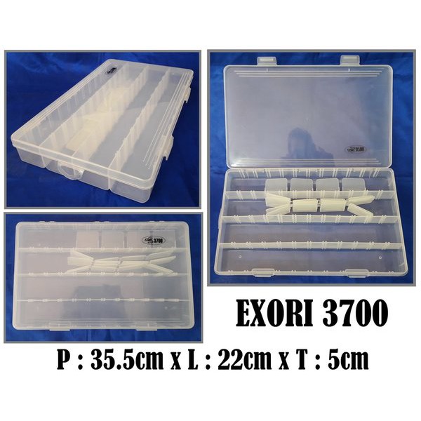 TACKLE BOX EXORI 3700 (Dimensi 36 x 22 x 5cm)