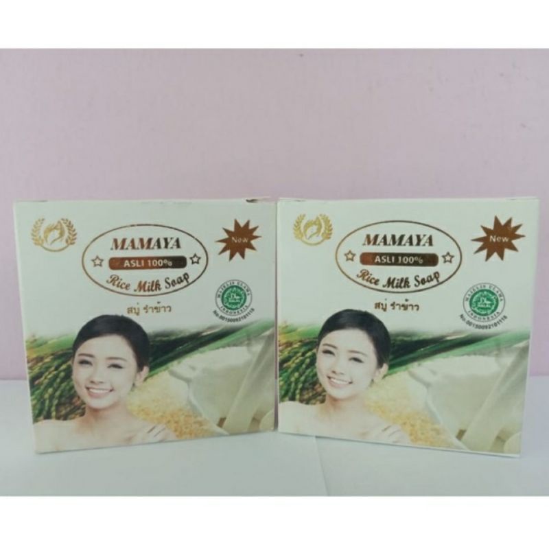 SABUN BERAS/RICE MILK SOAP ORIGINAL/SABUN BERAS 100% ASLI/SABUN WAJAH MAMAYA