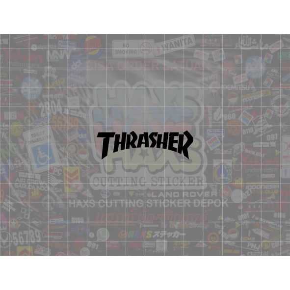 Cutting Sticker Thrasher Ukuran 5 Cm Untuk Motor Mobil