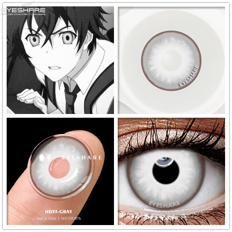 [✅COD &amp; READY STOCK] Softlens Mata Normal Lensa Kontak Warna Soflens cosplay manga anime Naruto halloween Lensa Kontak DIA 14.5MM