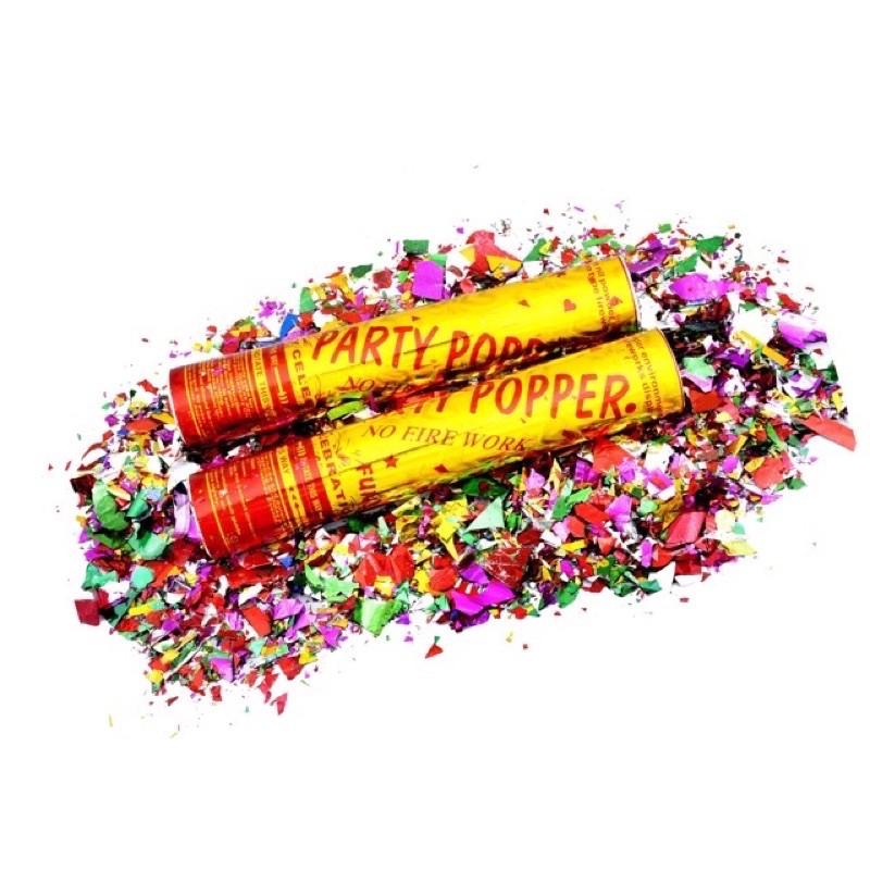 Confetti Sticker Party Popper Mini Besar Konfeti Confety Semburan Foil Kertas 20cm 30cm 60 Cm Murah