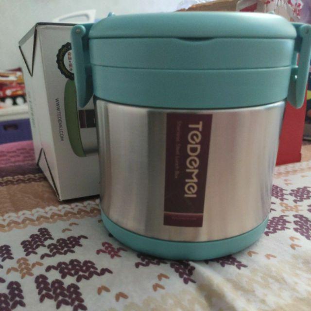 Food Jar Tedemei 6571 Lunchbox Kotak Makan Tedemei Stainless Bulat
