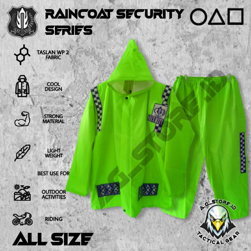 JAS HUJAN SECURITY/Jas Hujan Setelan Baju dan Celana