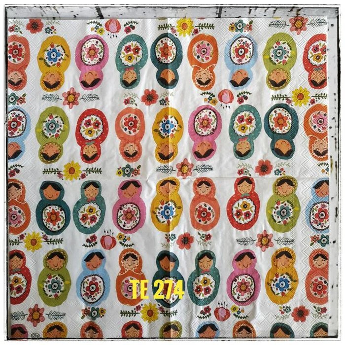 Tisu eropah ukuran 33x33 cm 1 pack= 20 pcs tidak campur motif 035