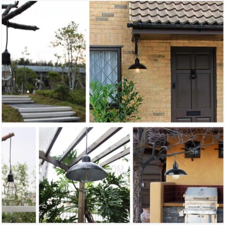 DS-9248 Solar Powered Smart Discharge Hanging Pendant Chandelier Light