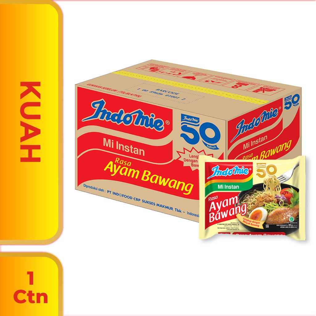 

1 Dus Isi 40 Pcs - Indomie Kuah Ayam Bawang