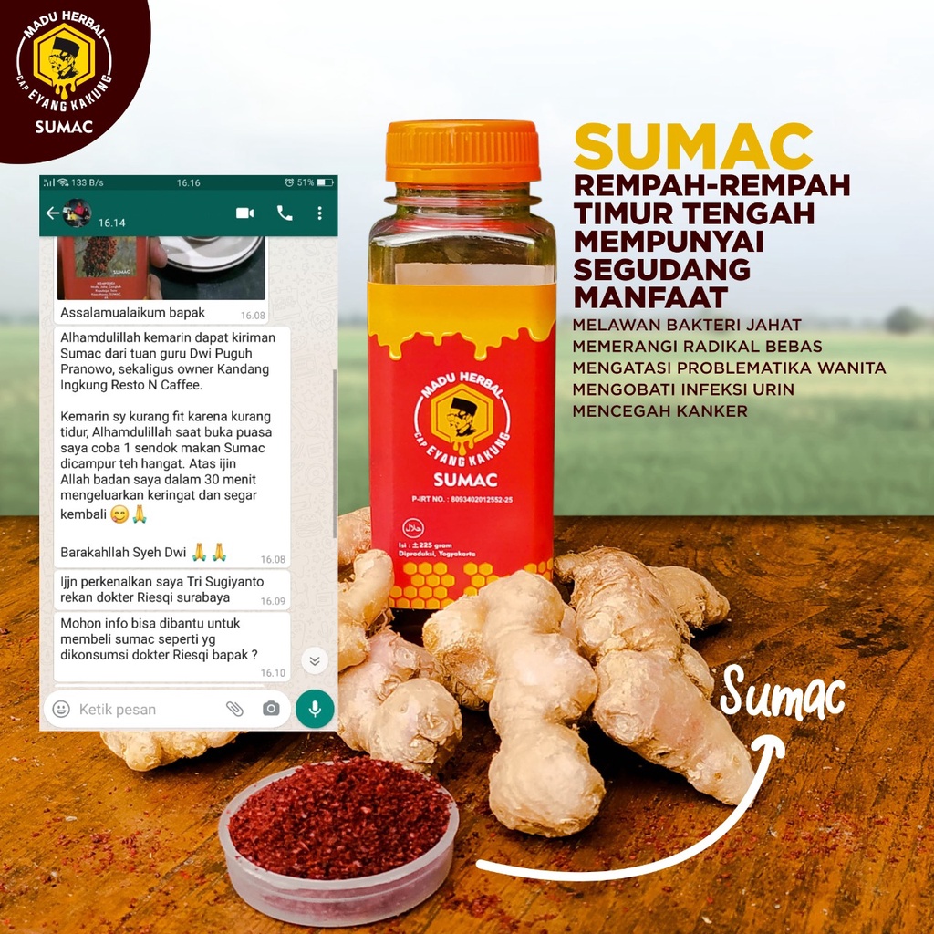 

Madu herbal sumac cap eyang kakung