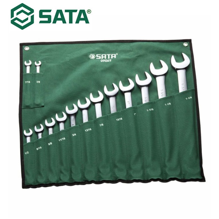 SATA 09069 KUNCI RING PAS SET 14PC SAE COMBINATION WRENCH SET SATA