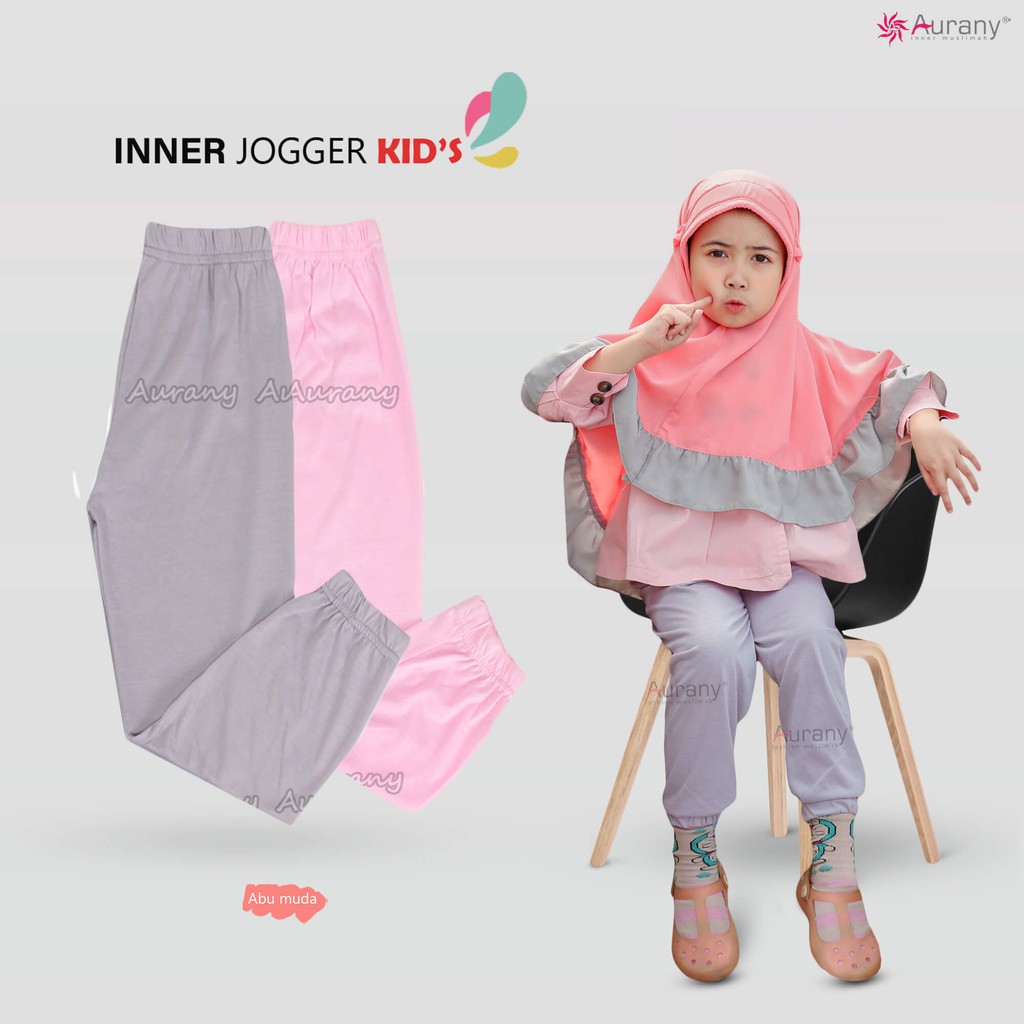 Celana Inner Anak AURANY Legging Dalaman Gamis Leging KIDS Model JOGGER