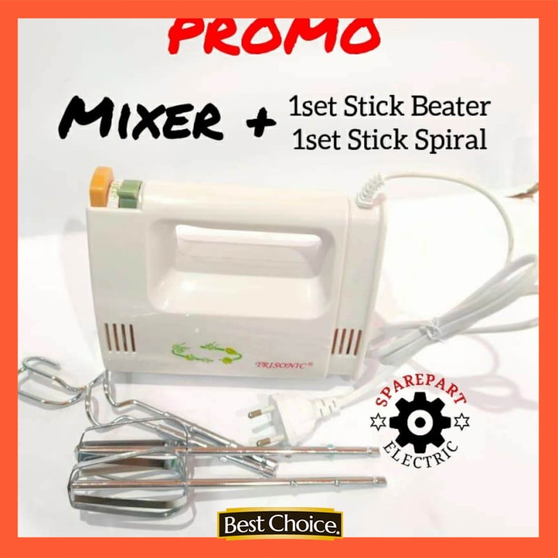 Jual Hand Mixer Pengaduk Kue Pengocok Telur Lengkap Kecepatan Sni