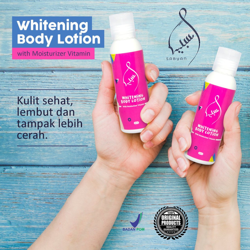 [Best Seller] BPOM SABYAN WHITENING BODY LOTION / lotion pemutih bibit ORI