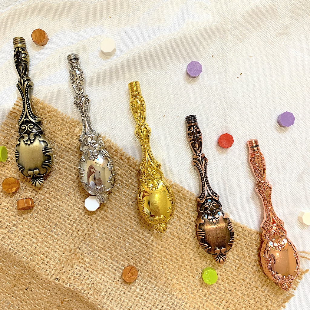 

RETRO ANTIQUE Pegangan Handle Sealing Wax Stamp for Scrapbooking Envelope Decorative Craft