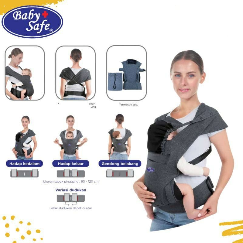 Baby Safe M-Shaped Carrier (BC010) - Gendongan Bayi