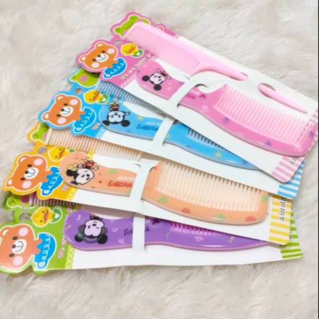 Sisir Rambut Mini isi 2 - Sisir Rambut Set Cute